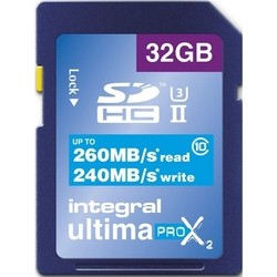 Integral UltimaPro X2 SDHC Class 10 UHS-II V90 32Gb