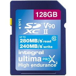 Integral UltimaPro X2 SDXC Class 10 UHS-II V90 128Gb