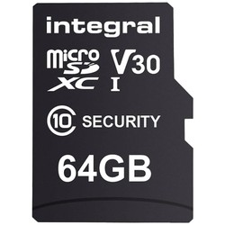 Integral MicroSDXC Card for Dash Cam 64Gb