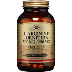 SOLGAR L-Arginine L-Ornithine 500 mg/250 mg 100 cap