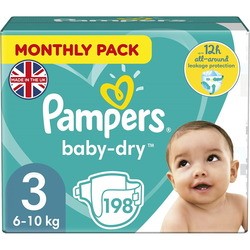 Pampers Active Baby-Dry 3 / 198 pcs