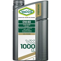 Yacco VX 1000 LL 0W-40 2L