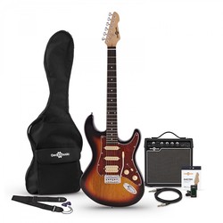 Gear4music LA Select Electric Guitar HSS Amp Pack