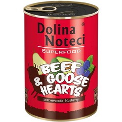 Dolina Noteci Superfood Beef/Goose Hearts 0.4 kg 12 pcs