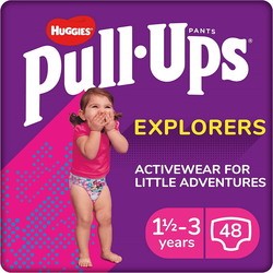 Huggies Pull Ups Explorers Girl 1.5-3 / 48 pcs