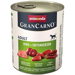 Animonda GranCarno Original Adult Beef/Duck Heart 0.8 kg 24 pcs