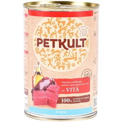 PETKULT Canned Grain Free Junior with Beef 0.8 kg 12 pcs