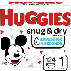 Huggies Snug and Dry 1 / 124 pcs