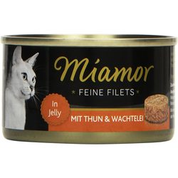 Miamor Fine Fillets in Jelly Tuna/Quail Egg 6 pcs