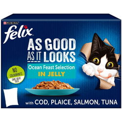 Felix As Good As It Looks Ocean Feast Selection in Jelly 24 pcs