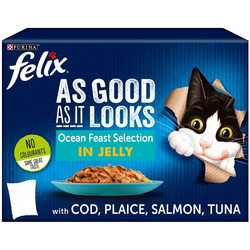 Felix As Good As It Looks Ocean Feast Selection in Jelly 48 pcs