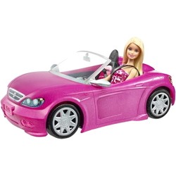 Barbie Doll and Her Glam Convertible Car DJR55