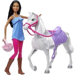 Barbie Doll And Horse With Saddle HCJ53