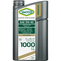 Yacco VX 1000 LL 5W-40 2L