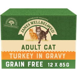 James Wellbeloved Adult Cat Turkey in Gravy 12 pcs