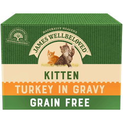 James Wellbeloved Kitten Turkey in Gravy 12 pcs