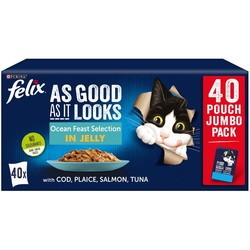 Felix As Good As It Looks Ocean Feast Selection in Jelly 40 pcs