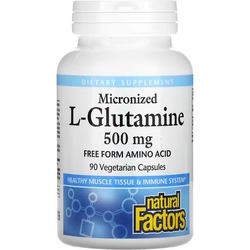 Natural Factors Micronized L-Glutamine 500 mg 90 cap