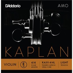 DAddario Kaplan Amo Single E Violin String 4/4 Light