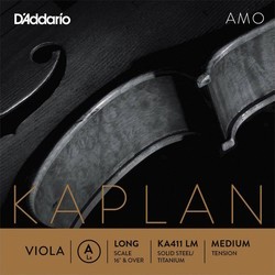 DAddario Kaplan Amo Single A Viola String Long Scale Medium