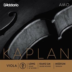 DAddario Kaplan Amo Single D Viola String Long Scale Medium