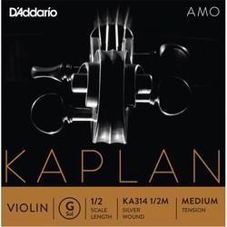 DAddario Kaplan Amo Single G Violin String 1/2 Medium