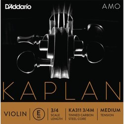 DAddario Kaplan Amo Single E Violin String 3/4 Medium