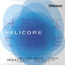 DAddario Helicore Single D Viola Long Scale Medium