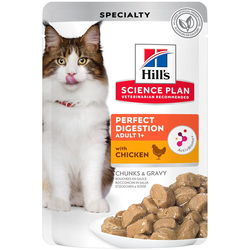 Hills SP Adult 1+ Perfect Digestion Chicken Pouch 24 pcs