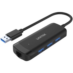 Unitek uHUB Q4+ 4-in-1 Powered USB 3.0 Ethernet Hub