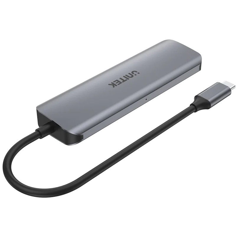 Unitek uHUB P5+ 6-in-1 USB-C Hub with HDMI and Dual Card Reader