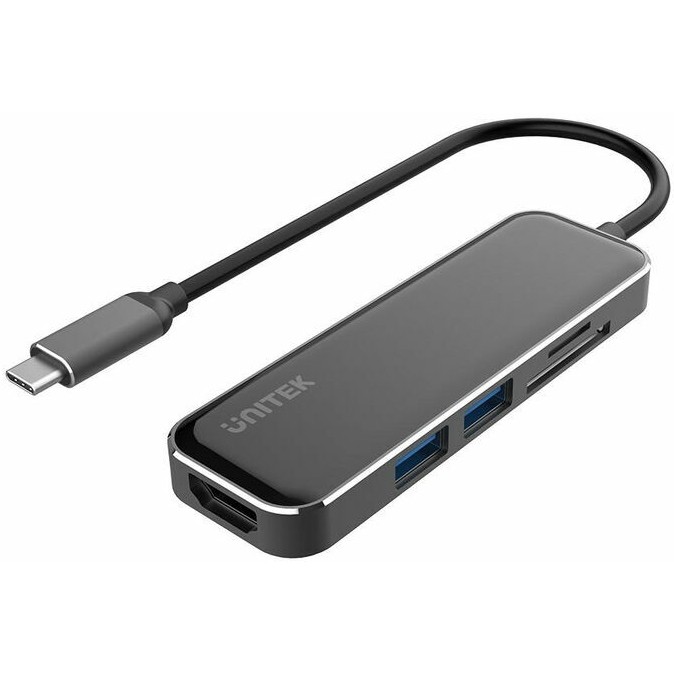 Unitek uHUB P5+ Exquisite 5-in-1 USB-C Hub with HDMI and Dual Card Reader