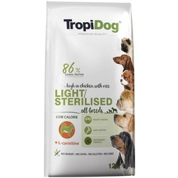 Tropidog Adult Light/Sterilised with Chicken/Rice 12 kg