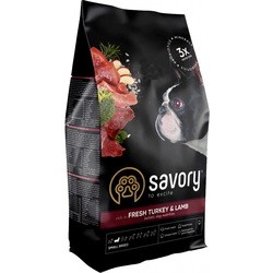 Savory Small Breed Rich in Fresh Turkey/Lamb 8 kg