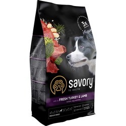 Savory Medium Breed Rich in Fresh Turkey/Lamb 3 kg