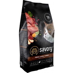 Savory Adult Cat Sensitive Digestion Fresh Lamb/Turkey 2 kg