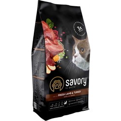 Savory Adult Cat Sensitive Digestion Fresh Lamb/Turkey 8 kg