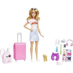 Barbie Doll and Accessories Travel Set With Puppy HJY18