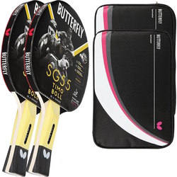 Butterfly 2x Timo Boll SG55 + 2x Drive Case II