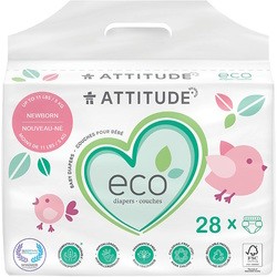 Attitude Eco Diapers NB / 28 pcs