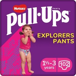 Huggies Pull Ups Explorers Girl 1.5-3 / 102 pcs
