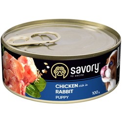 Savory Puppy All Breeds Chicken Rich in Rabbit Pate 100 g