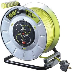 Masterplug 40m Heavy Duty Metal Open Reel