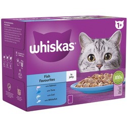 Whiskas 1+ Fish Favourites in Jelly 48 pcs