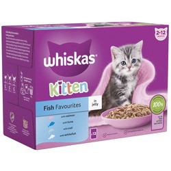 Whiskas Kitten Fish Favourites in Jelly 12 pcs
