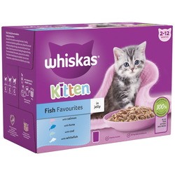 Whiskas Kitten Fish Favourites in Jelly 48 pcs