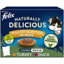Felix Naturally Delicious Poultry Selection in Jelly 48 pcs
