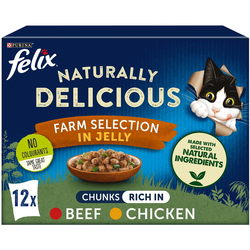 Felix Naturally Delicious Farm Selection in Jelly 12 pcs