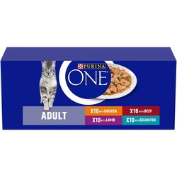 Purina ONE Adult Mixed Selection Pouch 40 pcs