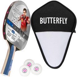 Butterfly Timo Boll Silver 85016 + case + 3x R40+ balls